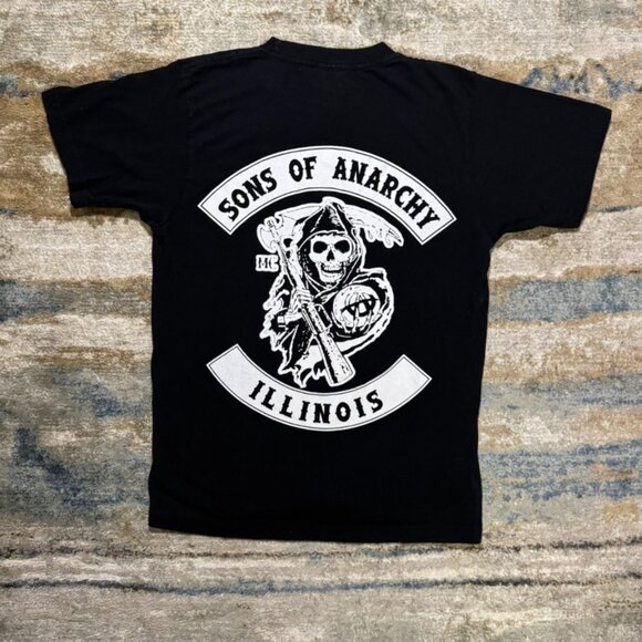 Sons of Anarchy Shirt - Black Relaxed Fit - Men's Small - Picture 3 of 3